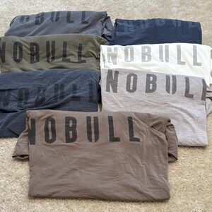 NOBULL Men's Short Sleeve Logo Tees - Assorted Neutral Colors